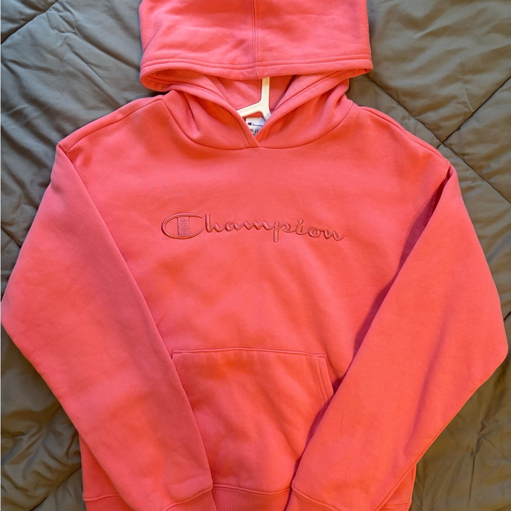 Big Girls Champion Logo Hoodie